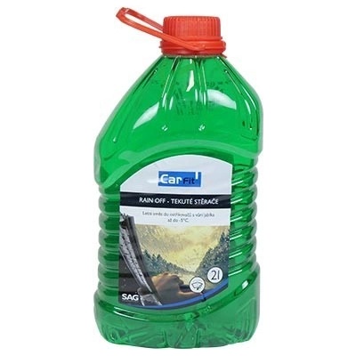 Carfit RainOff - Tekuté stěrače, kapalina do ostřikovačů s vůní Jablko -5°C 2 l