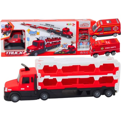 mamido Dopravná lora a autodráha 2v1 červená