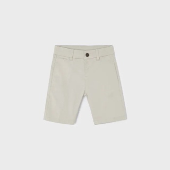 Image 1 of Mayoral Basic къси памучни панталони за момче в бежаво Майорал