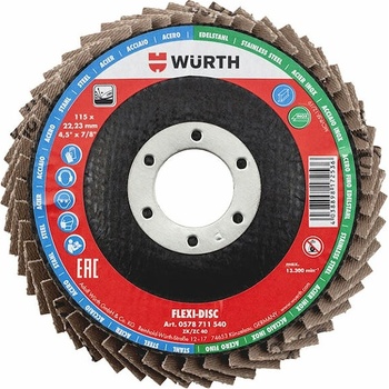 Würth Lamelový brusný kotouč 115 mm G40 0578711540060 10