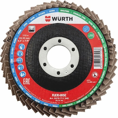 Würth Lamelový brusný kotouč 115 mm G40 0578711540060 10