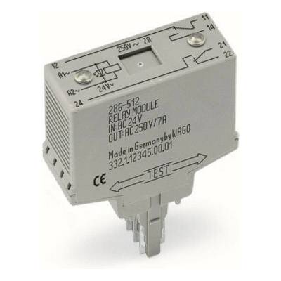 WAGO Relé 286-312 7A 24V DC IP20 šedá 286-312