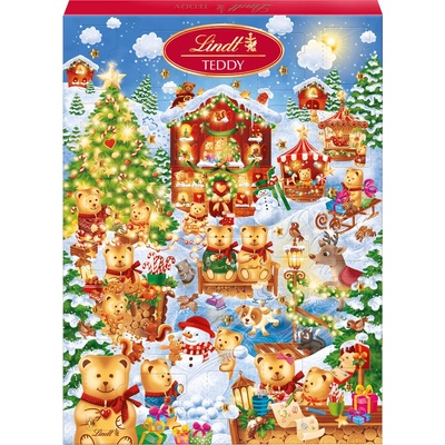 Lindt TEDDY Adventný kalendár Zimná rozprávka 170g