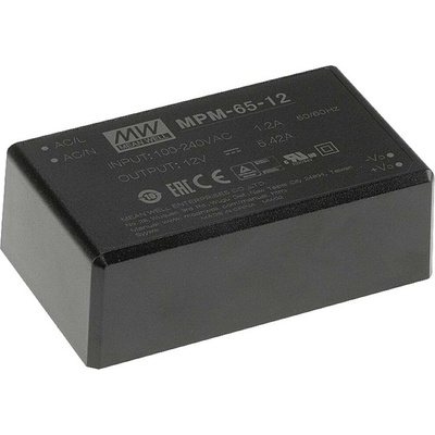MEAN WELL MPM-65-5 sieťový zdroj AC/DC do DPS 5 V/DC 50 W