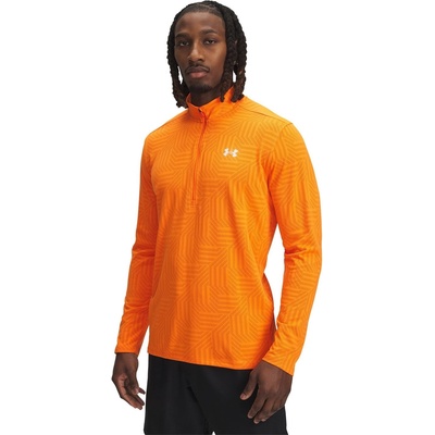 Under Armour Men's Tech Geotessa 1/4 Zip Fleece - Orange