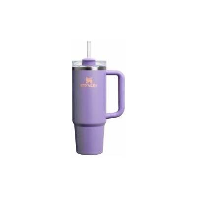 STANLEY 1913 Quencher H2.0 Flowstate Drinking Bottle with Straw 0.89L - Thermo Mug Cools for 9 Hours - 40 Hours Ice Cooled - Thermos Bottle BPA Free - Stainless Steel Drinking Cup - Periwinkle Shimmer - 100000115479