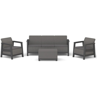 Keter SCANDI LINEA 3 SEATERS SET Mountain Grey/Grafit