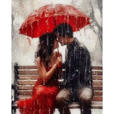 Norimpex - Puzzle Diamant painting: Love in all weathers 30x40cm - 1 - 39 piese
