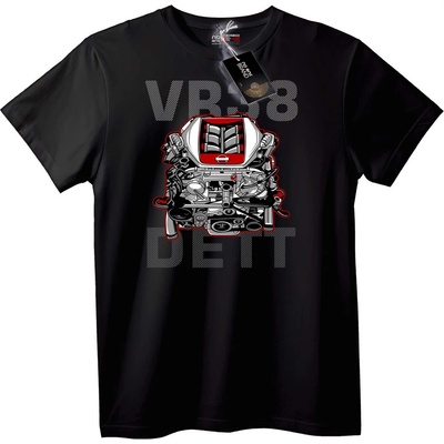 Тениска VR-8 Engine Car Mania - 6XL, Black