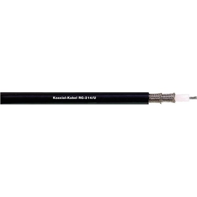 LAPP RG6 A/U, 2170016/100 koaxiálny kábel, Vonkajší Ø: 10.30 mm, 75 Ω, čierna, 100 m