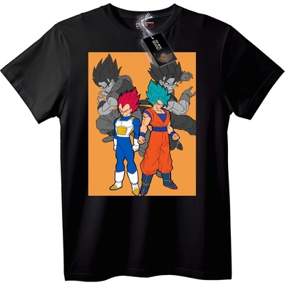 NOONEBRAND Тениска Dragon Ball Super Сайян - 2XL, Black