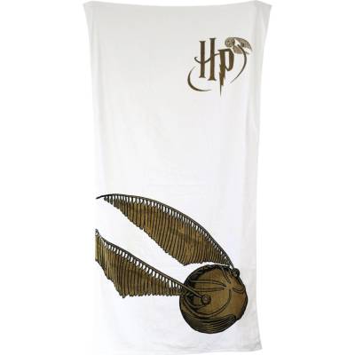 CurePink: | Osuška - ručník Harry Potter: Zlatonka - Golden Snitch (75 x 150 cm) [93214]