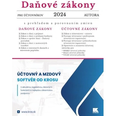 Daňové zákony 2024 pre účtovníkov