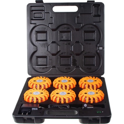 Stualarm LED výstražné světlo 16LED, oranžové, set 6ks – Hledejceny.cz