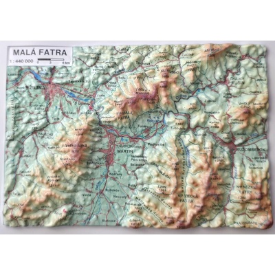 Malá Fatra- Reliéfna pohľadnica