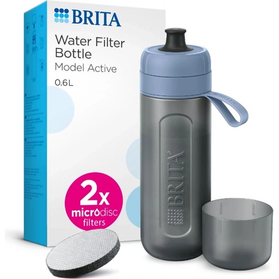 Brita Fill & Go Active 0,6l modrá + 2 ks filtru