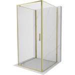 Mexen Exo-BR 3S 3-стенна душ кабина с панти 70 x 70 см, прозрачна, златна (8181-070-070-50-00-3S)