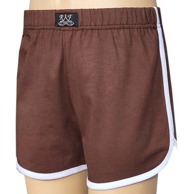 Foltýn dětské trenýrky hnědé bílá paspule