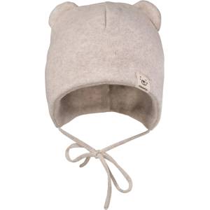 maximo Зимна шапка (beanie) maximo Baby's Fleece Mütze m. Öhrchen u. Band Beanie - Beige Melange - размер 37 cm (904-7258-0115)