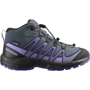 Salomon Детски туристически обувки Salomon Kid's XA Pro V8 Mid Waterproof Walking boots - Turbulence / Black / Liberty - размер 32 (EU) (702-4206-0215)