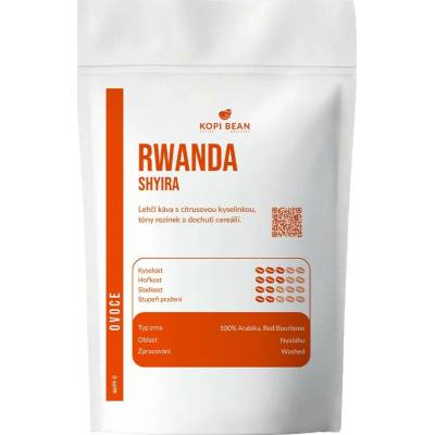 Kopi Bean Rwanda Shyira 15up, Red bourbone, washed 100 g