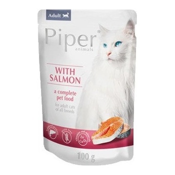 Dolina Noteci Пипер за котки със сьомга 100 г (пакетче)