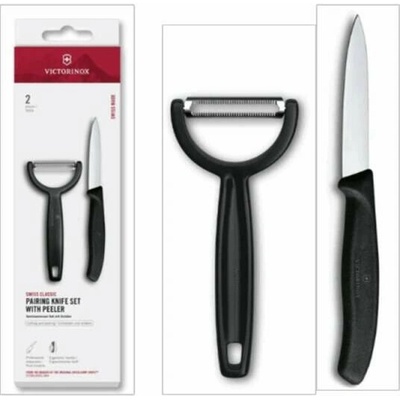 Victorinox Sada kuchynského noža so škrabkou SWISS CLASSIC čierna 6.7113.22