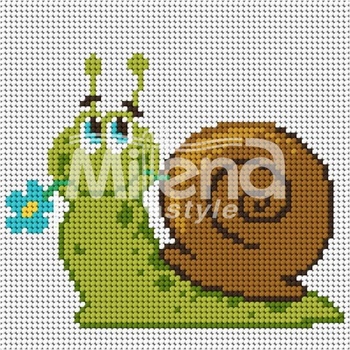 Image 1 of Milena Style Охлювче - гоблен с щампа без конци