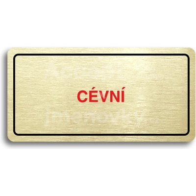ACCEPT Piktogram CÉVNÍ - zlatá tabulka - barevný tisk