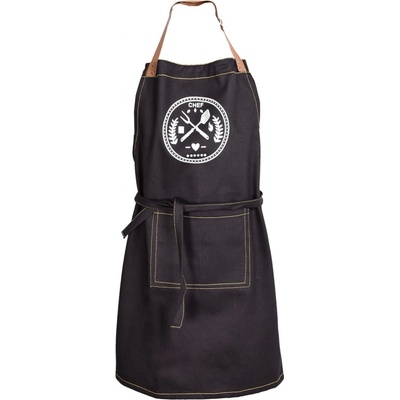 Forbyt kuchyňská zástěra JEANS MASTER CHEF černá 70x80cm