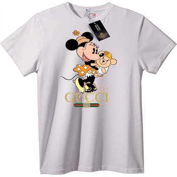 NOONEBRAND Minnie & Baby Mouse Gucci Тениска - 2XL, White