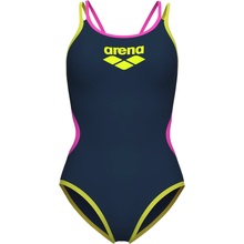 Arena One Women's Double Cross Back Navy Fluo/Soft Green