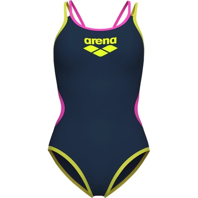 Arena One Women's Double Cross Back Navy Fluo/Soft Green