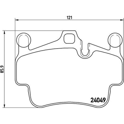 Sada brzdových platničiek kotúčovej brzdy BREMBO P 65 014