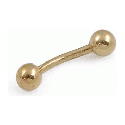 Zlatnictví Zlatíčko Piercing do pupíku ze žlutého zlata 000.00001