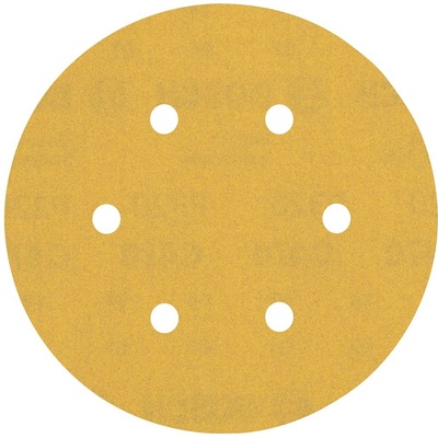 BOSCH Brúsny papier EXPERT C470 so 6 otvormi, 150 mm, zrnitosť 320, 50 ks 2608900924