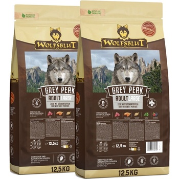 Wolfsblut Grey Peak Large Breed 2 x 12, 5 кг