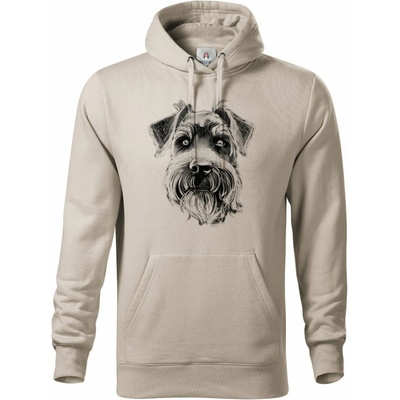 Knírač malý, černý tisk mikina Premium – Zboží Dáma