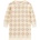 Guess Плетена зимна рокля за момиче в бежово, покрита с щампи Guess