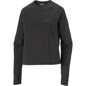 Salomon Дамски поларен пуловер Salomon Women's Sntial Lightwarm Crew Neck Fleece jumper - Deep Black (105-7598-0112)