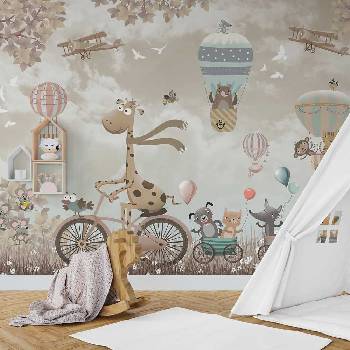 Image 1 of Decono Детски Фототапет Весели Животни