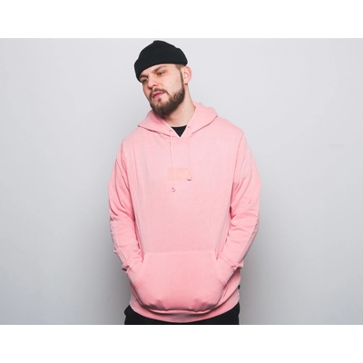 HUF Bar Logo Overdyed Pullover Hoodie Rose