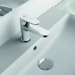 Ideal Standard Смесител за умивалник Ideal Standard Cerafine O H80, гланциран хром, без клапан (BC696AA)