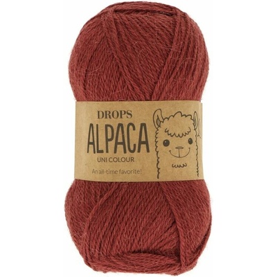 Drops Alpaca UNI 9040 tmavo červená