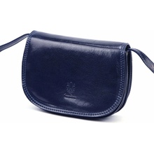 Dámska kožená crossbody kabelka tmavomodrá malá Florence 5514