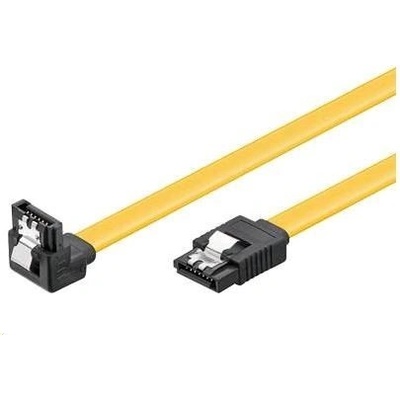 PremiumCord kfsa-15-07 0,7m SATA 3.0 datový kabel 1.5GBs / 3GBs / 6GBs, kov.západka, 90° – Zboží Živě