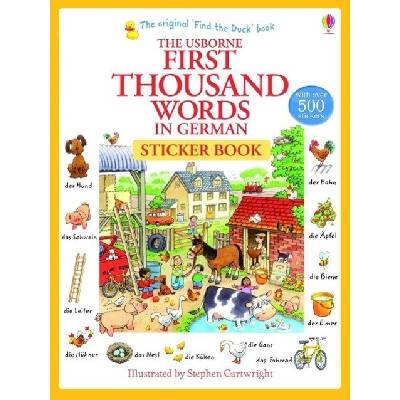 First Thousand Words in German Sticker Book Amery Heather