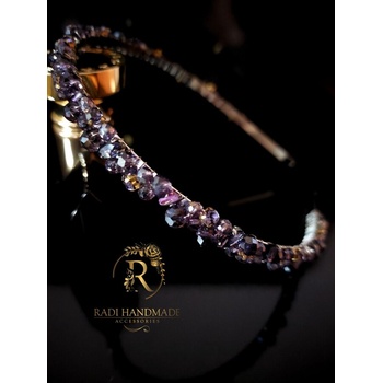 Radi handmade Лилава диадема елегантност и лукс (889)
