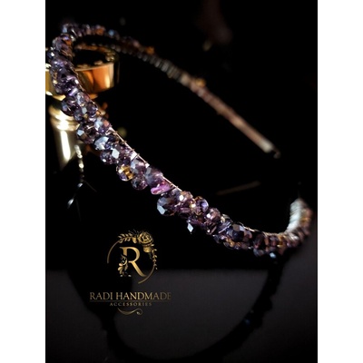 Radi handmade Лилава диадема елегантност и лукс (889)