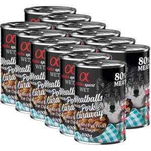 Alpha Spirit Meatballs - Свинско с кимион 12 x 400 г